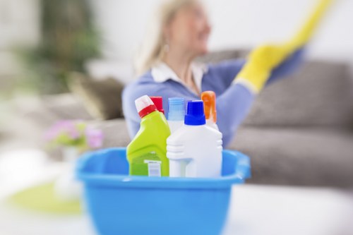 Deep cleaning a bathroom in an Islington property