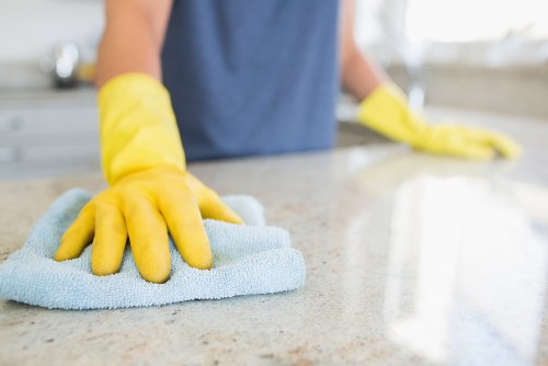 Spotless kitchen and floors after builders cleaning in Islington